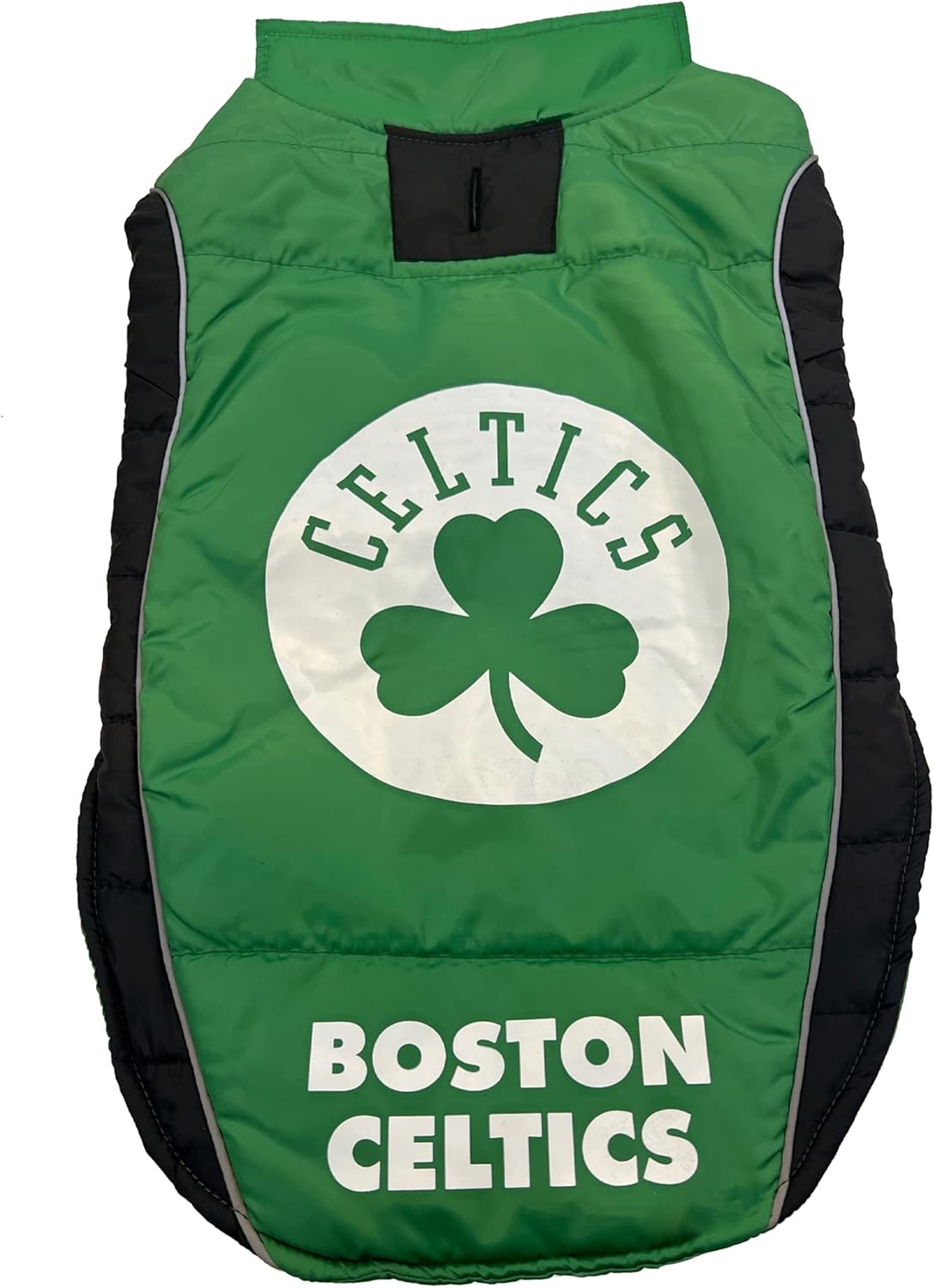 NBA Boston Celtics Puffer Vest for Dogs & Cats, Size Small. Warm, Cozy, and Waterproof Dog Coat, for Small and Large Dogs/Cats. Best NBA Licensed PET Warming Sports Jacket
