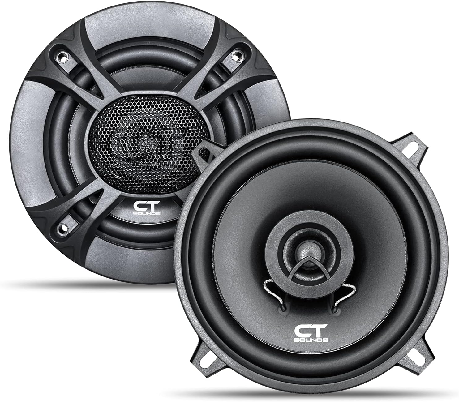 CT Sounds BIO-5-25-COX 5.25 Inch Coaxial Car Speakers, 160 Watts Max, Pair