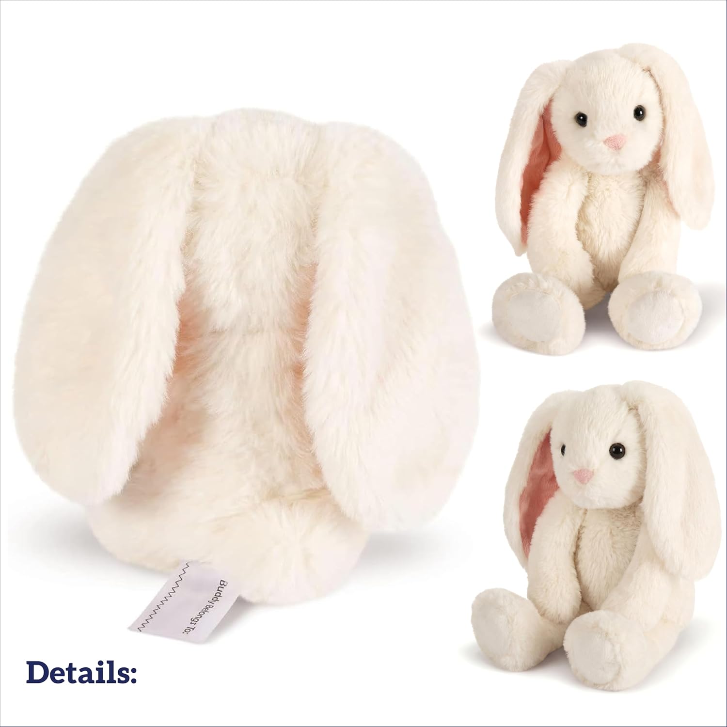 Vermont Teddy Bear Bunny Plush 12 Inch | Buddy Collection Easter Bunny Stuffed Animal Plushies | Emotional Support Plush and Soft Bunny Toys for Kids and Adults