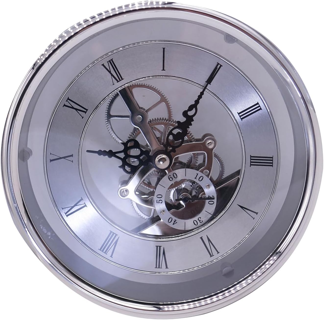 Clear Perspective Clock Head Clock Lens Compact And Lightweight 149mm Size Gold Silver Appearance