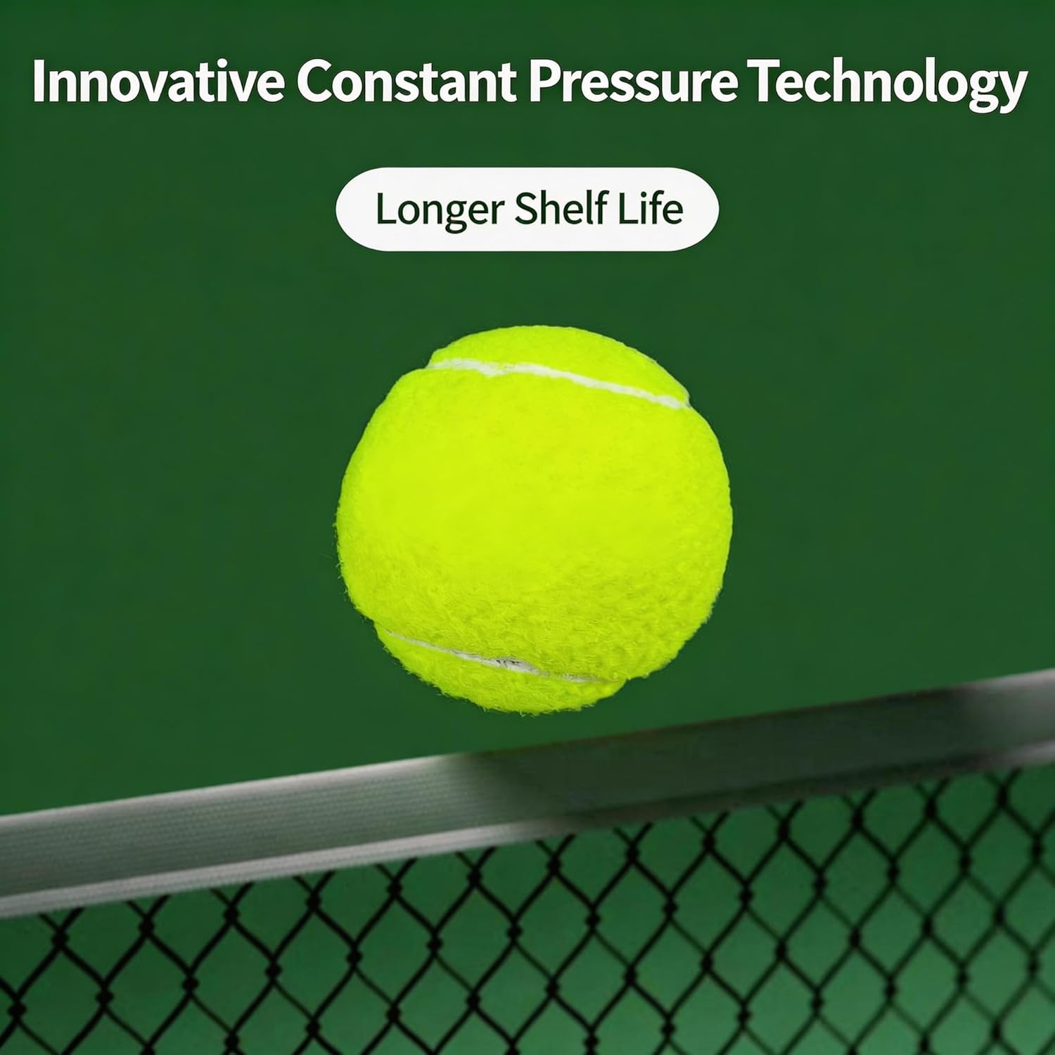 Pack Tennis Balls Bulk, Advanced Practice Pressure Ball Bouncing 53in High Durable; Official Size 2.5 in Pet Dog Balls, Tougher Tennis Ball for Dogs; Bulk Tennis Ball Training Machine, Walkers