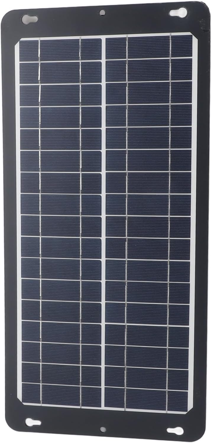 Pwshymi 30W Efficient Monocrystalline Solar Panel Charger Kit with Controller for Camping, Hiking, 12V 24V System Users