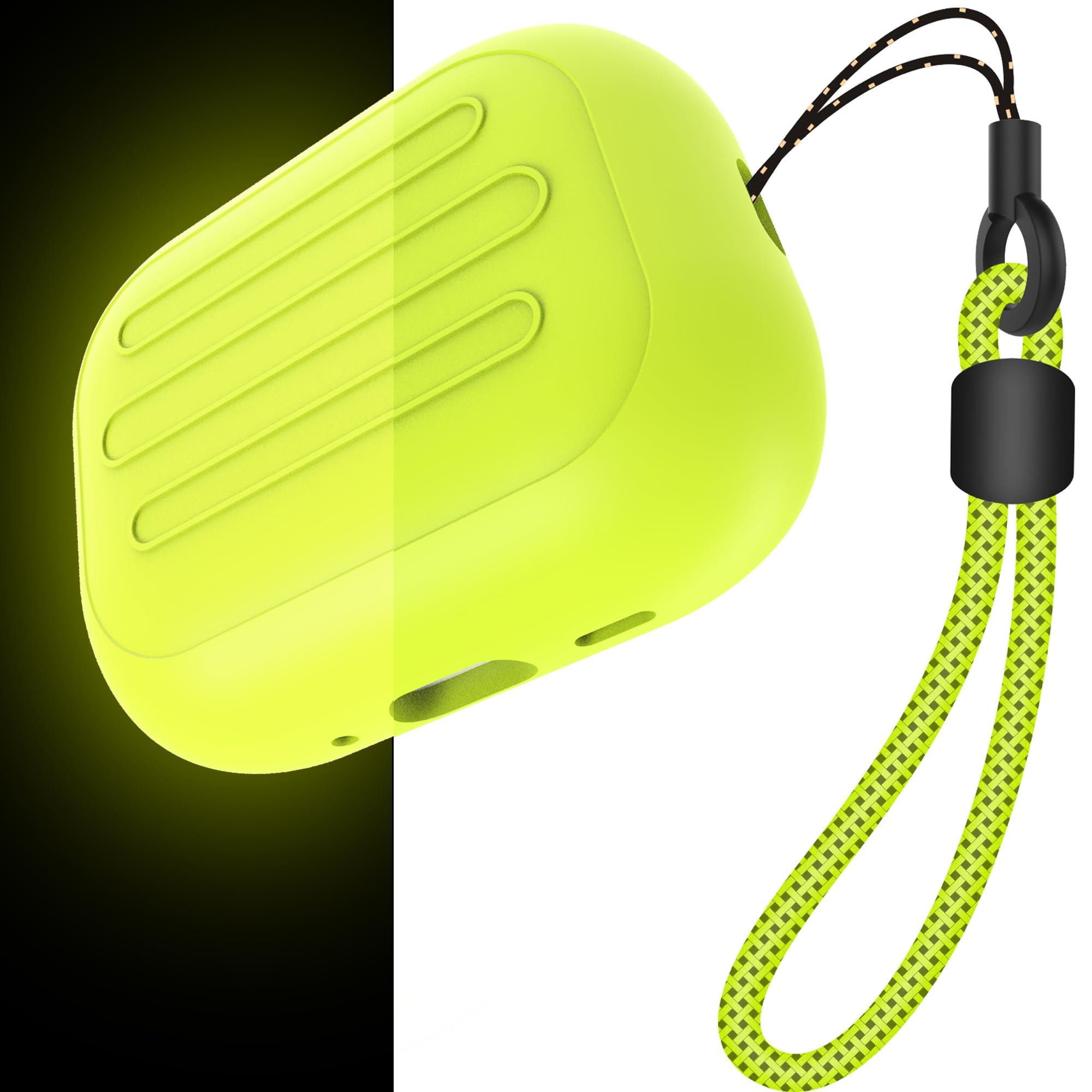 BALENCIAGA ネオンイエロー AirPods Proケース Amazon.com: Anti-Lost Case for AirPods Pro 3 one-Piece Design case
