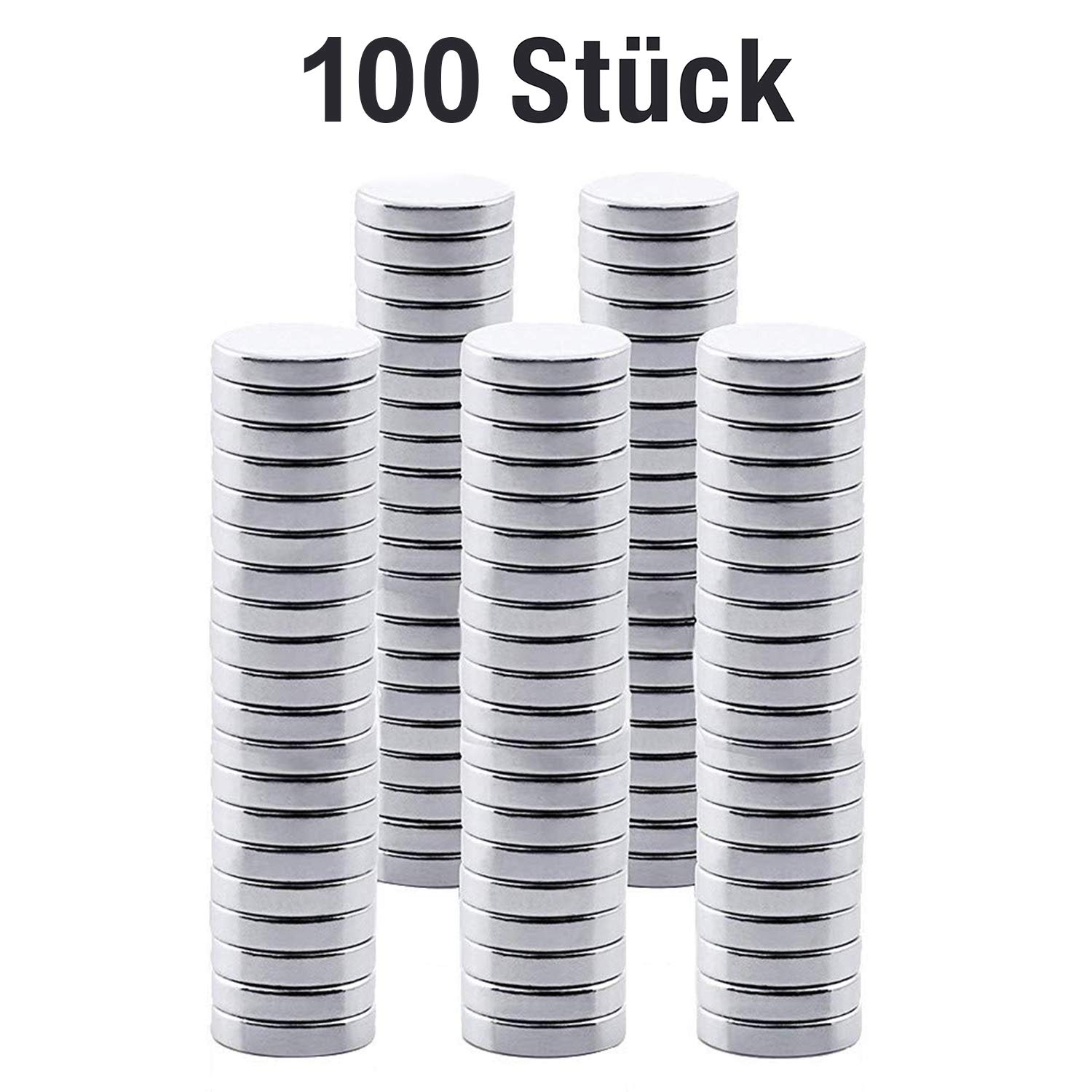 Mini Magneti Al Neodimio Extra Forti - 100 Pezzi 5x1 Mm Per Lavagne E Frigoriferi - Foto 11