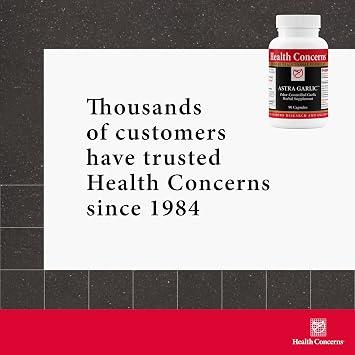 Health Concerns Astra Garlic Heart Health & Circulation Support Garlic, Reishi, Astragalus & Fo-Ti Supplement Blood Flow & Immune Formula Chinese Herbal Blend 90 Capsules