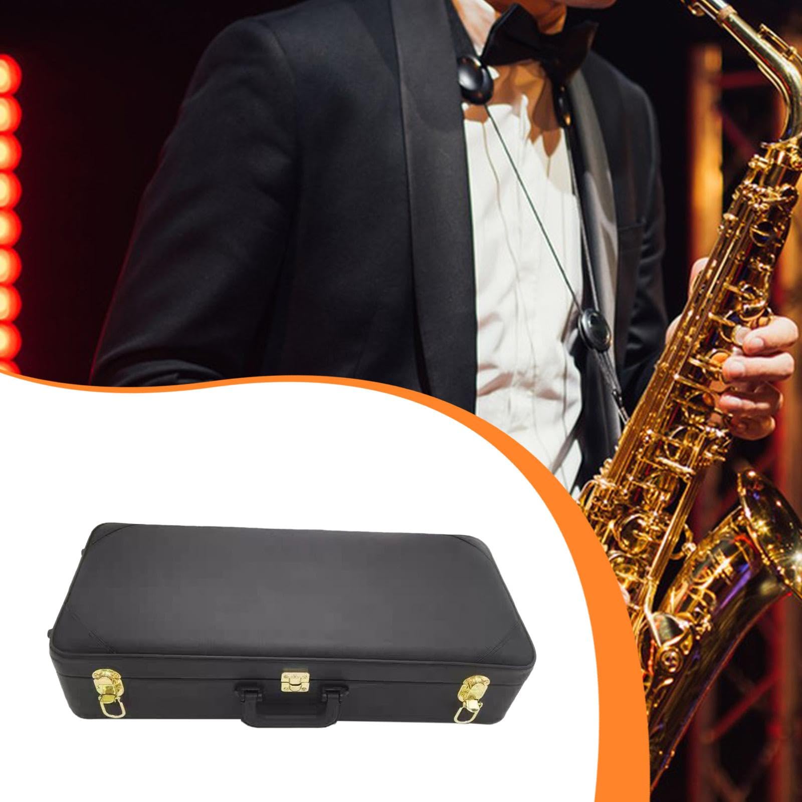 Generic Custodia per Strumenti a Fiato in Similpelle con Interno Imbottito, di Chiusura, Maniglia per Il Trasporto, Custodia Rigida Portatile Adatta a, per Tromba