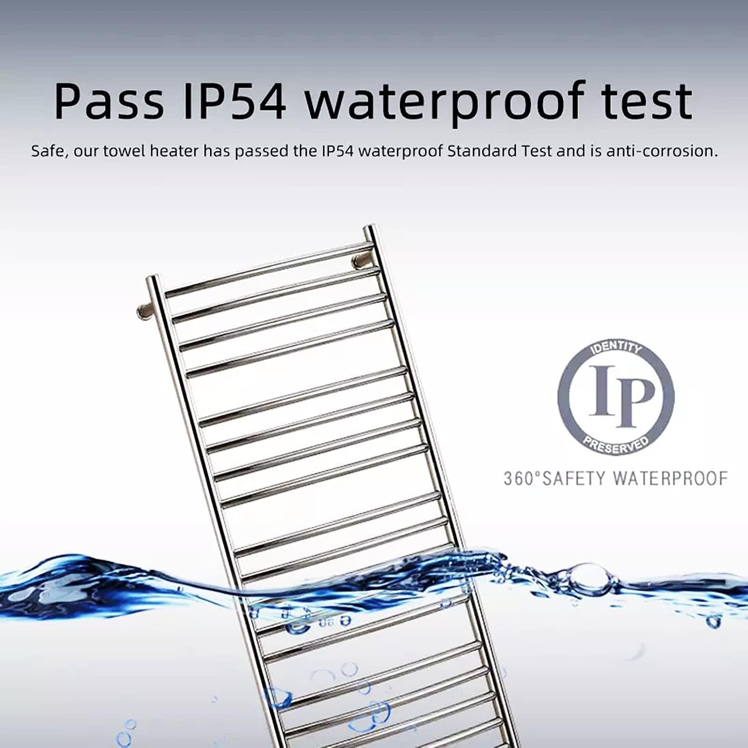 Electric Heated Towel Rack - Wall Mounted Towel Warmer for Bathroom, Bath Towel Heater, Clothes Drying Rack for Bed Linen, Socks, and Scarves - Luxurious Spa Experience