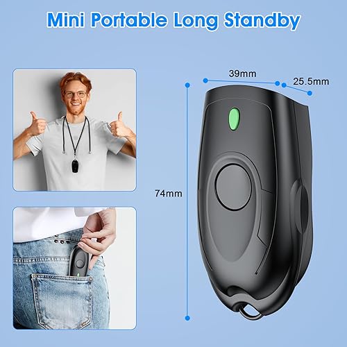 Miniatura 2 de Symcode Escáner de código de barras Bluetooth Mini 1D pequeño escáner portátil de código de barras 3 en 1 Bluetooth y 2.4G inalámbrico y USB con