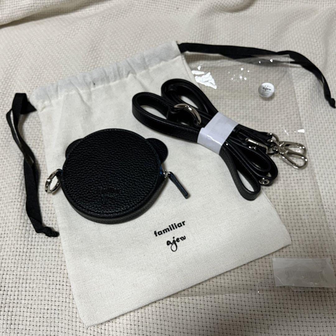 Amazon.co.jp: ajew familiar コラボ カラビナショルダー ブラック  