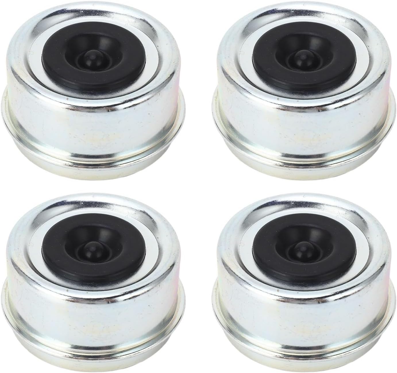 Bearings, 4PCS Trailer Bearing Dust 62mmx36mm Trailer Axle Grease with Rubber Stopper for 7000 to 8000lb Bearing,High Hardness and Toughness