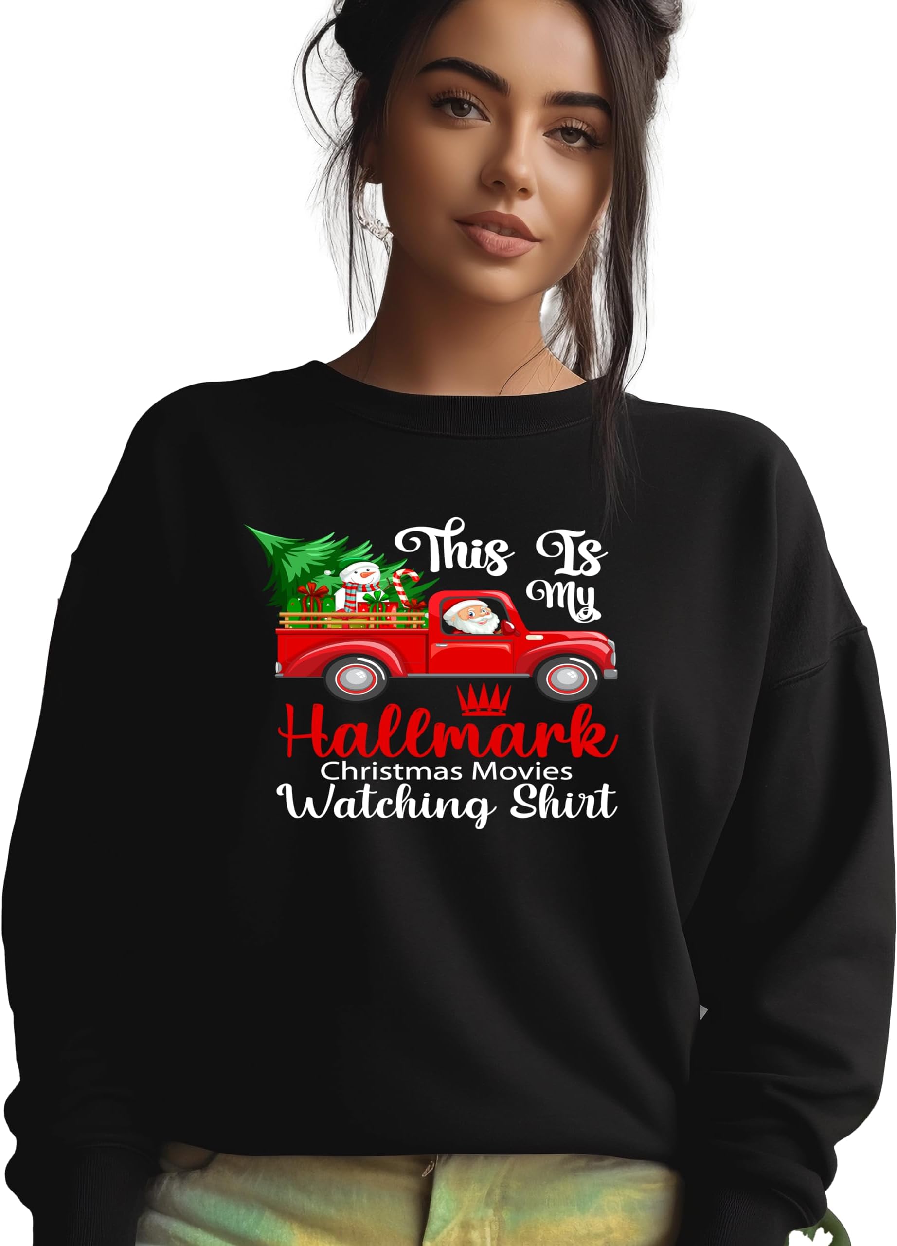 Christmas Movie Watching Sweatshirt, Long Sleeve Tee, Vintage Crewneck Sweater, Unisex Christmas Gift Sweatshirt, Winter Hoodies
