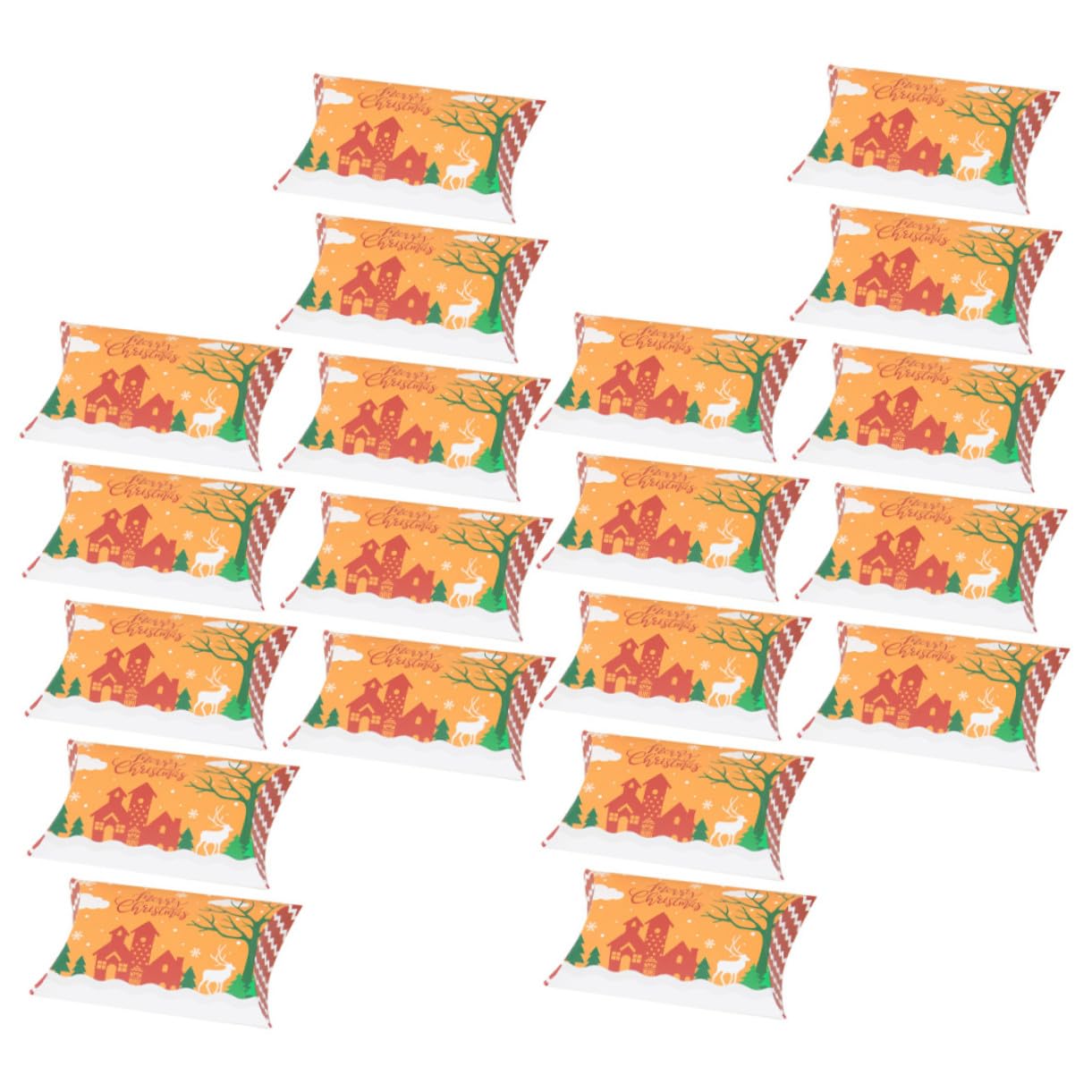 Homoyoyo 50pezzi Scatole Di Carta Per Regalo Di Natale Piccole Scatole Regalo Di Natale Contenitori Per Regali Articoli Per Feste