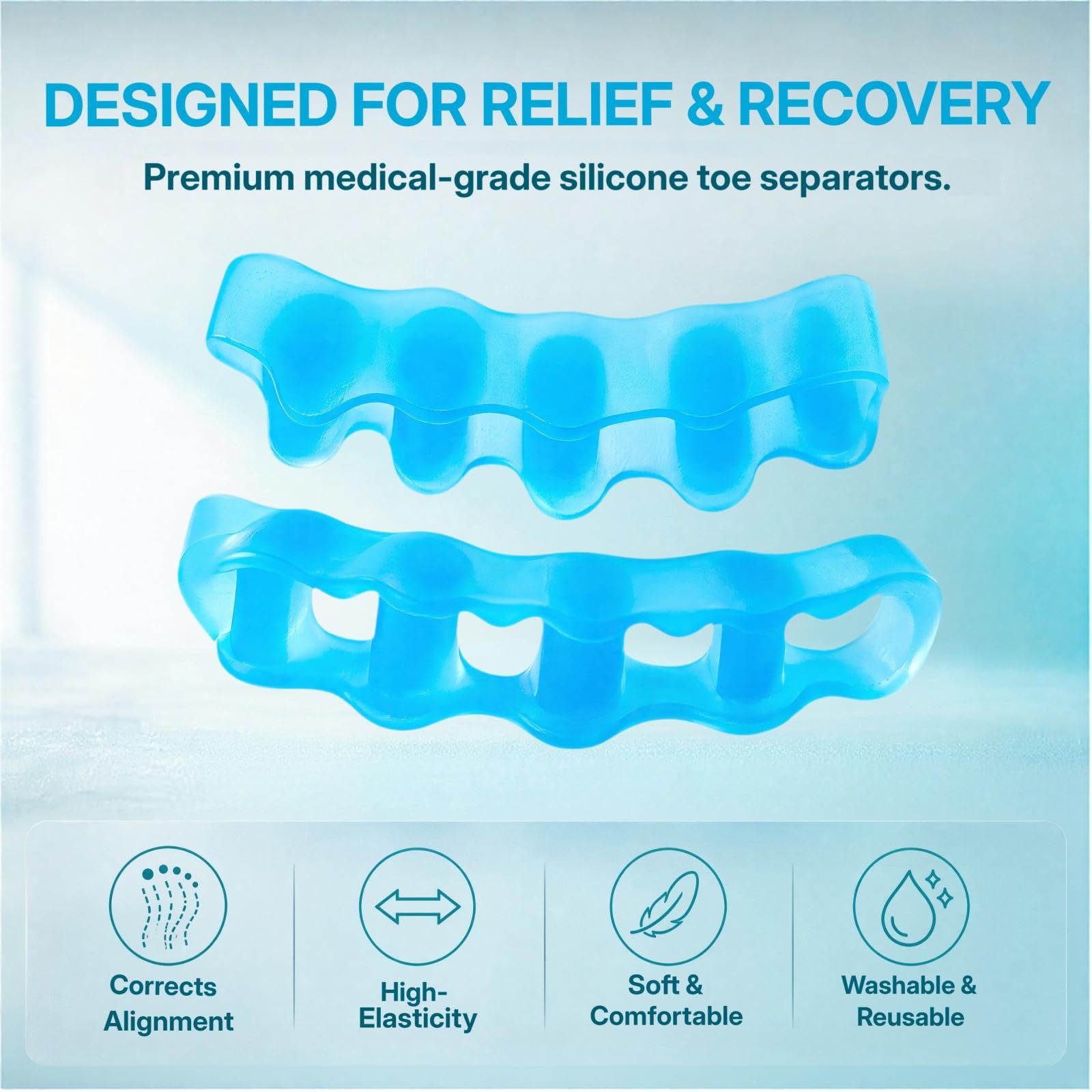 KTSAY Toe Spacers - Bunion & Hammer Toe Relief -3