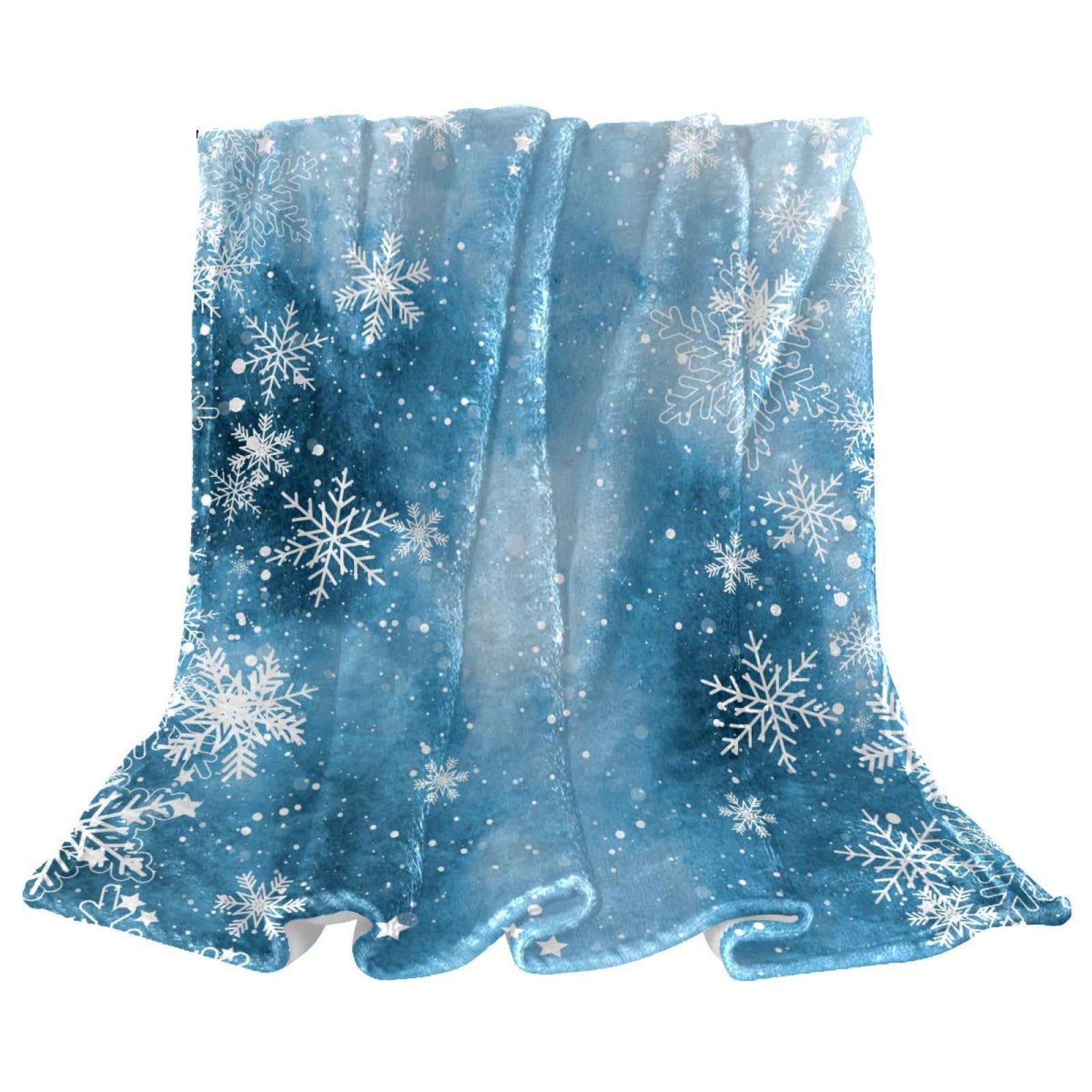 Couverture canapé flocon de neige pour vos soirées cocooning au salon