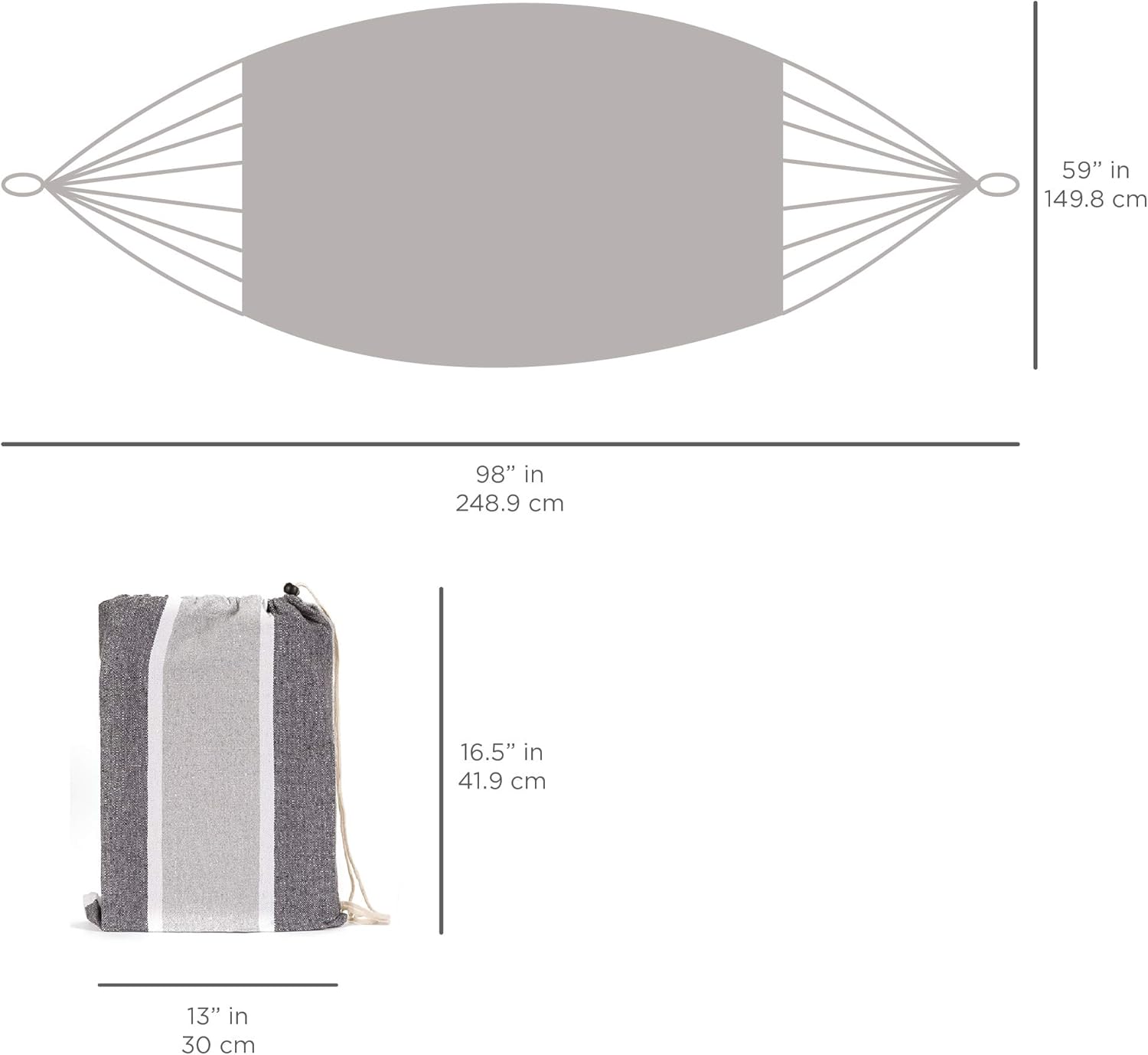 Best Choice Products 2-Person Indoor Outdoor Brazilian-Style Cotton Double Hammock Bed w/Portable Carrying Bag – Steel : Patio, Lawn & Garden