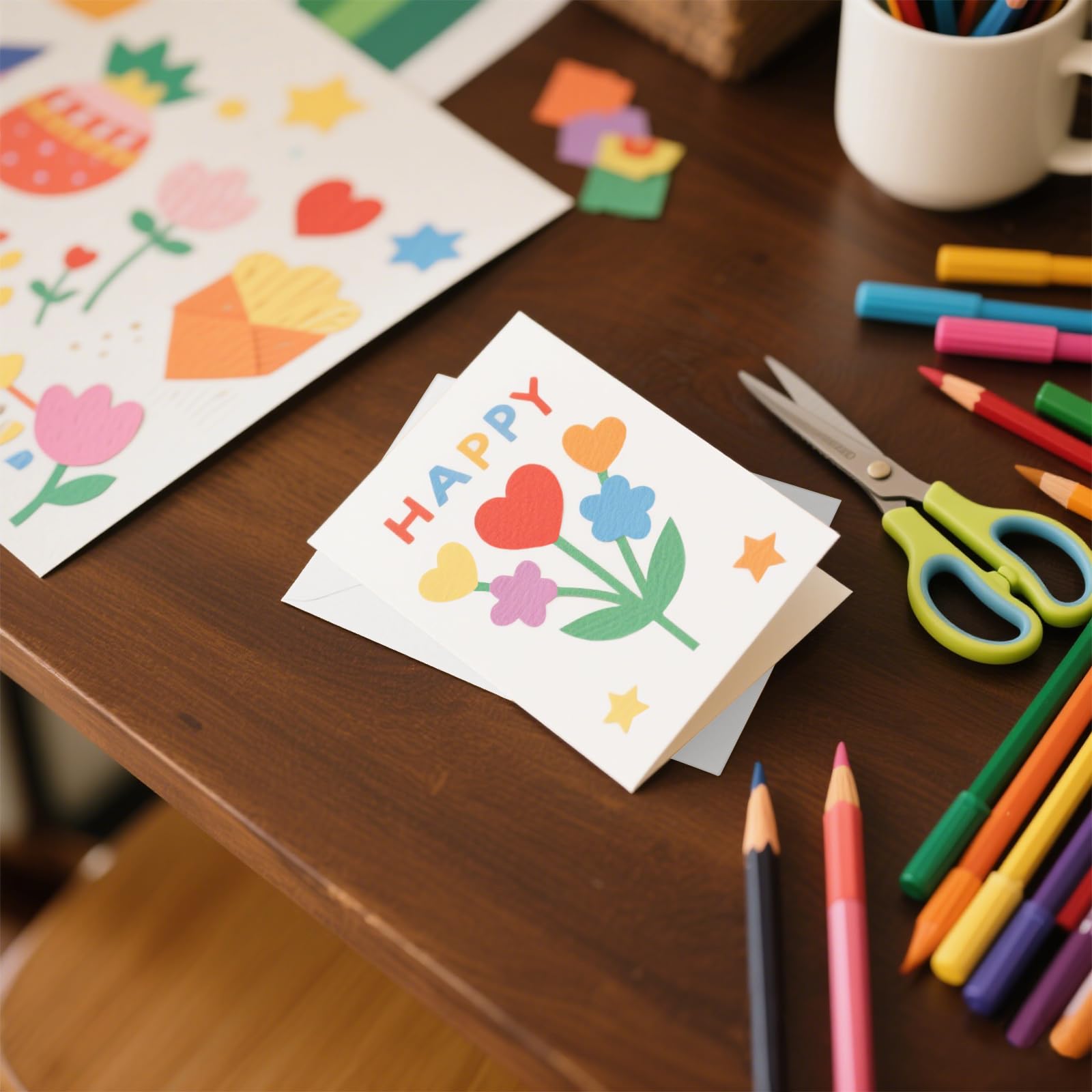20 Pack 5x7 inch Blank White Greeting Cards and Envelopes - Image 4