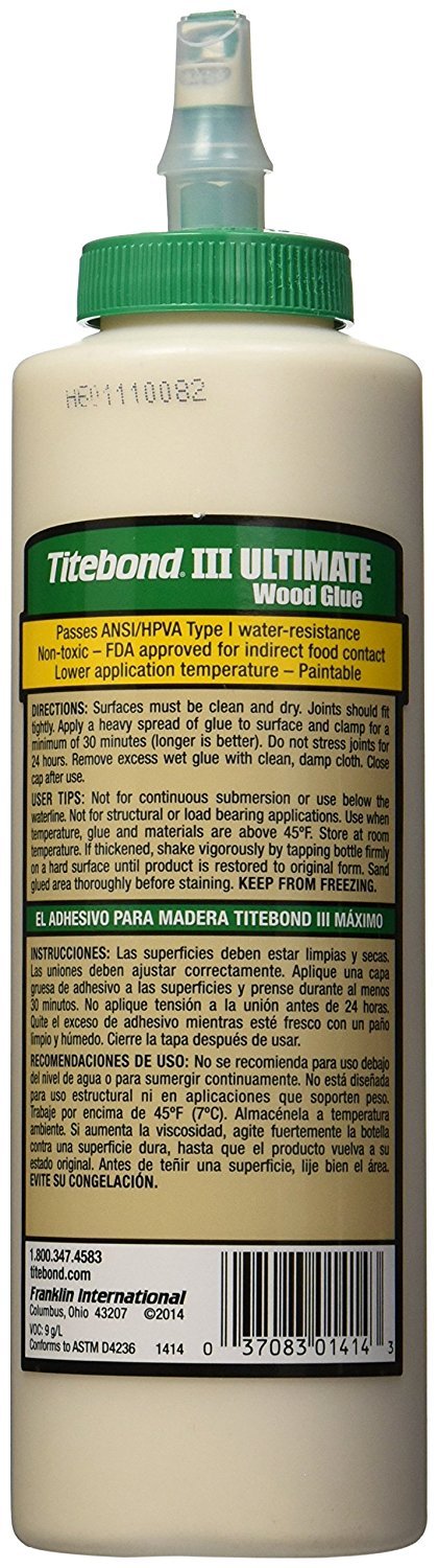 Titebond III Ultimate Holzleim, 473 g, #1414, 6 Stück
