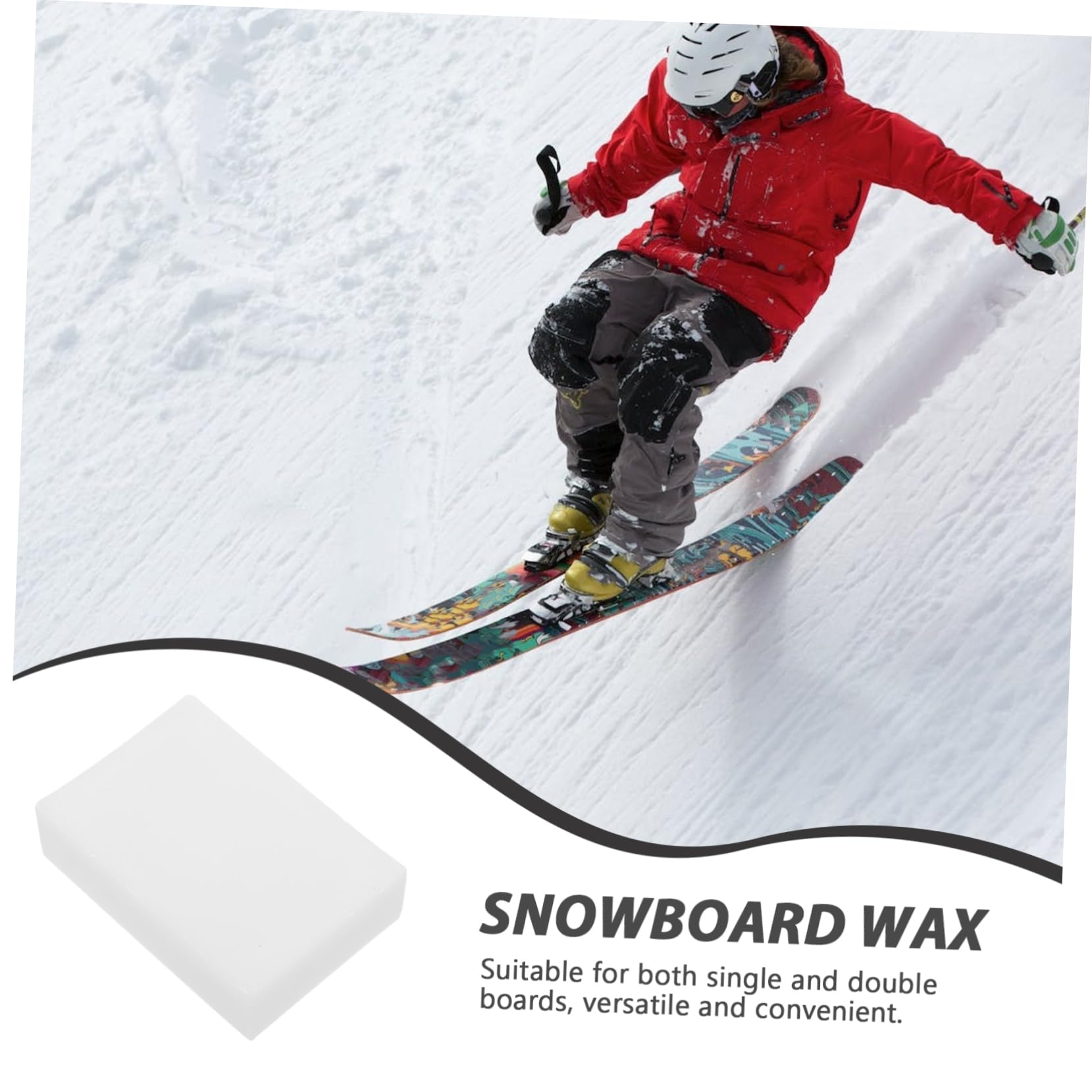 POPETPOP De Snowboard Bloc De pour Skateboard Éclaircissante pour Ski Fartage De Planche à Neige Brosse à Fart De Ski De Protection des Skis De Glissement