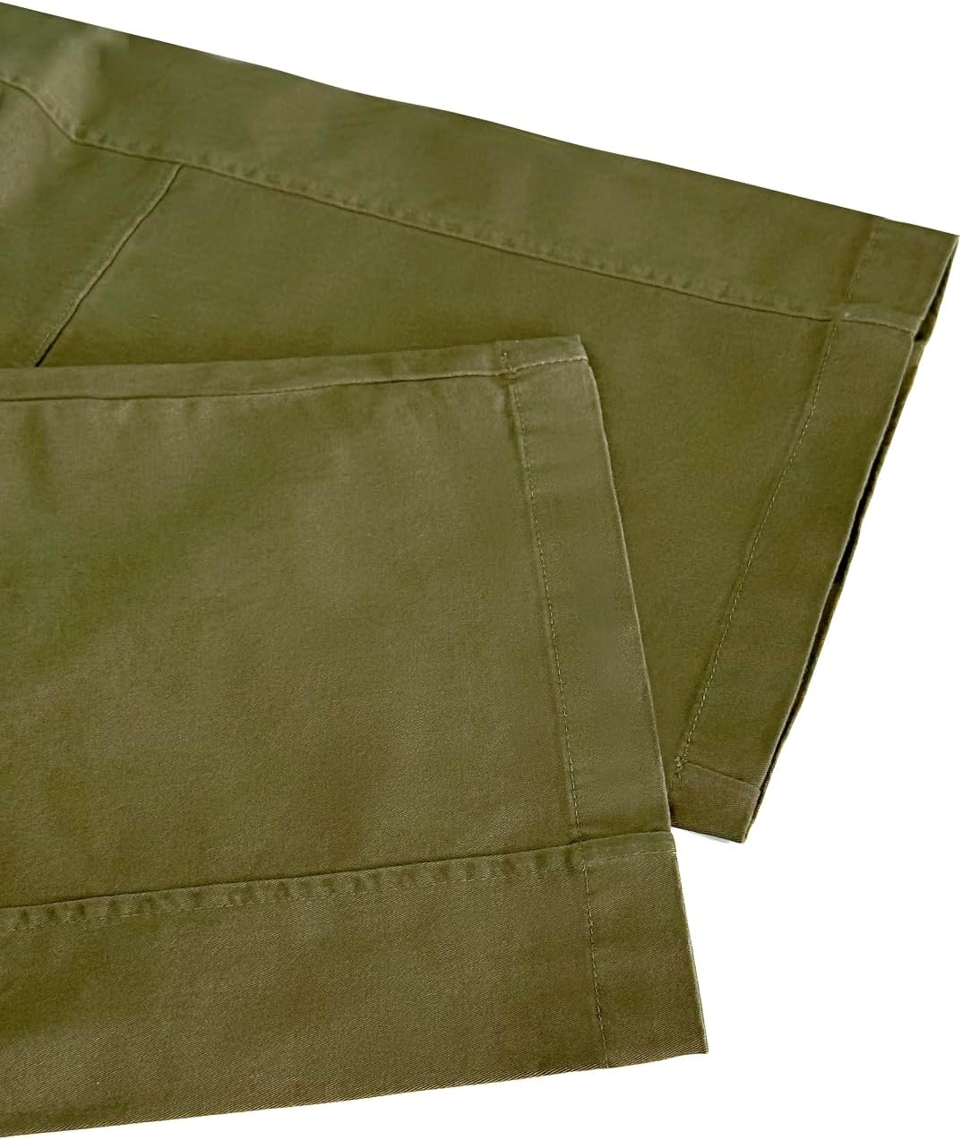 Allimy Womens Fashion Summer High Waist Elastic Wide Leg Straight Leg Casual Cropped Pants Casual Capris with Pockets - Image 7