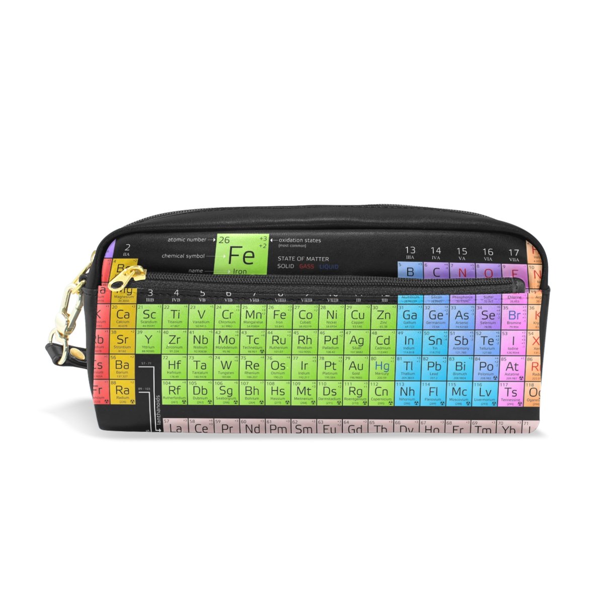 Domoko Mäppchen Aus PU-Leder – Schwarz, 20x9x7 Cm, Für Stifte, Make-up & Reisen