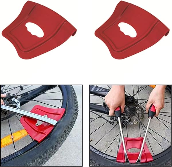 Kazeori リムガード リムプロテクター ホイールリムプロテクター 車輪タイヤ工具 タイヤ交換工具 オートバイ、四輪車、自転車、ロードバイク、全地形対応車両向けのタイヤ交換 2個 - 3