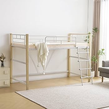 ロフトベッド パイプベッド シングル システムベッド ロータイプWhite Amazon｜HDKHTWL ロフトベッド パイプベッド シングル システム