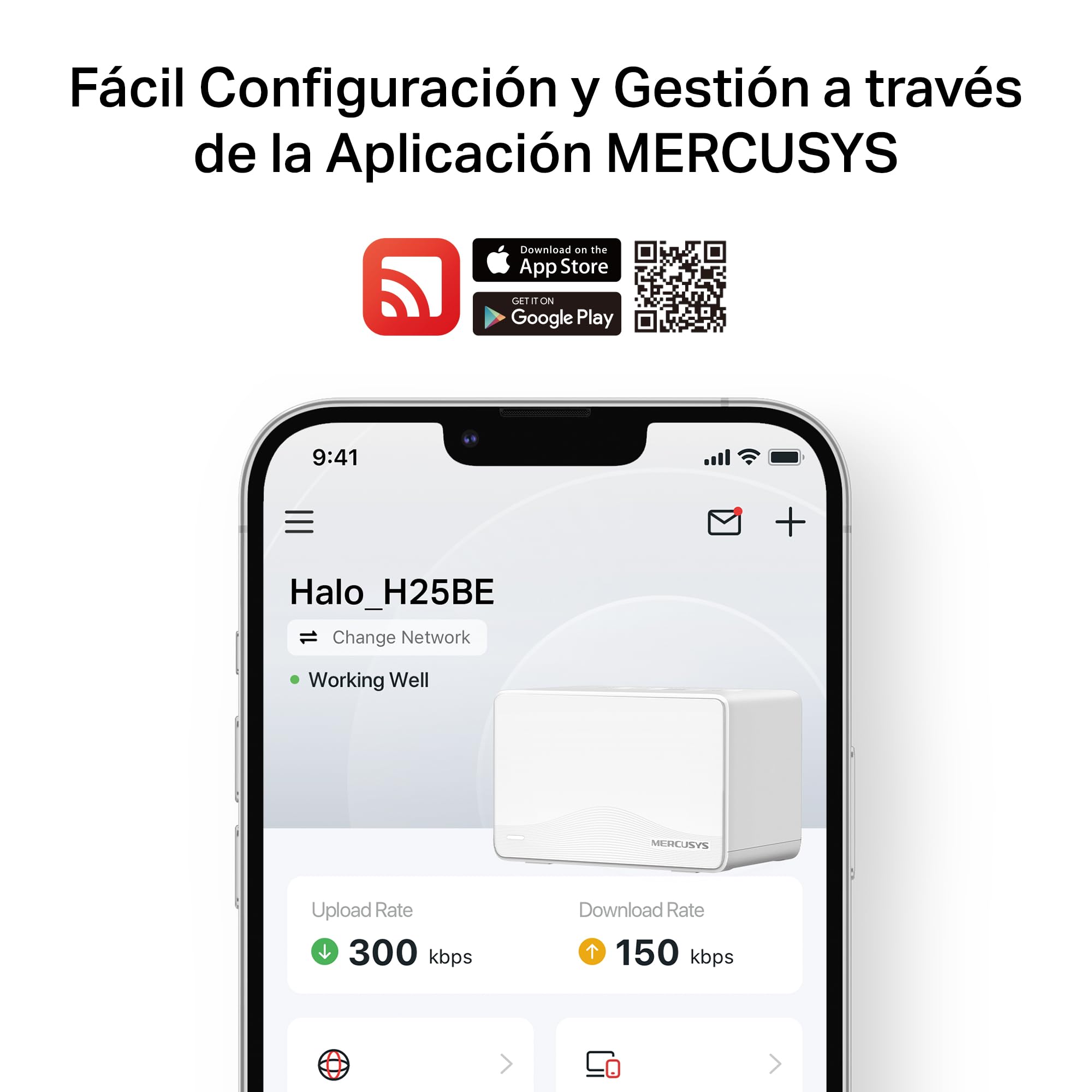 Mercusys Halo H25BE(3-Pack)-Sistema WiFi 7 Mesh, BE3600, Doble Banda,650m2 | Cobertura para Toda la Casa hasta 650m². Red Unificada. Puertos Gigabit. Control Parental. App Mercusys.