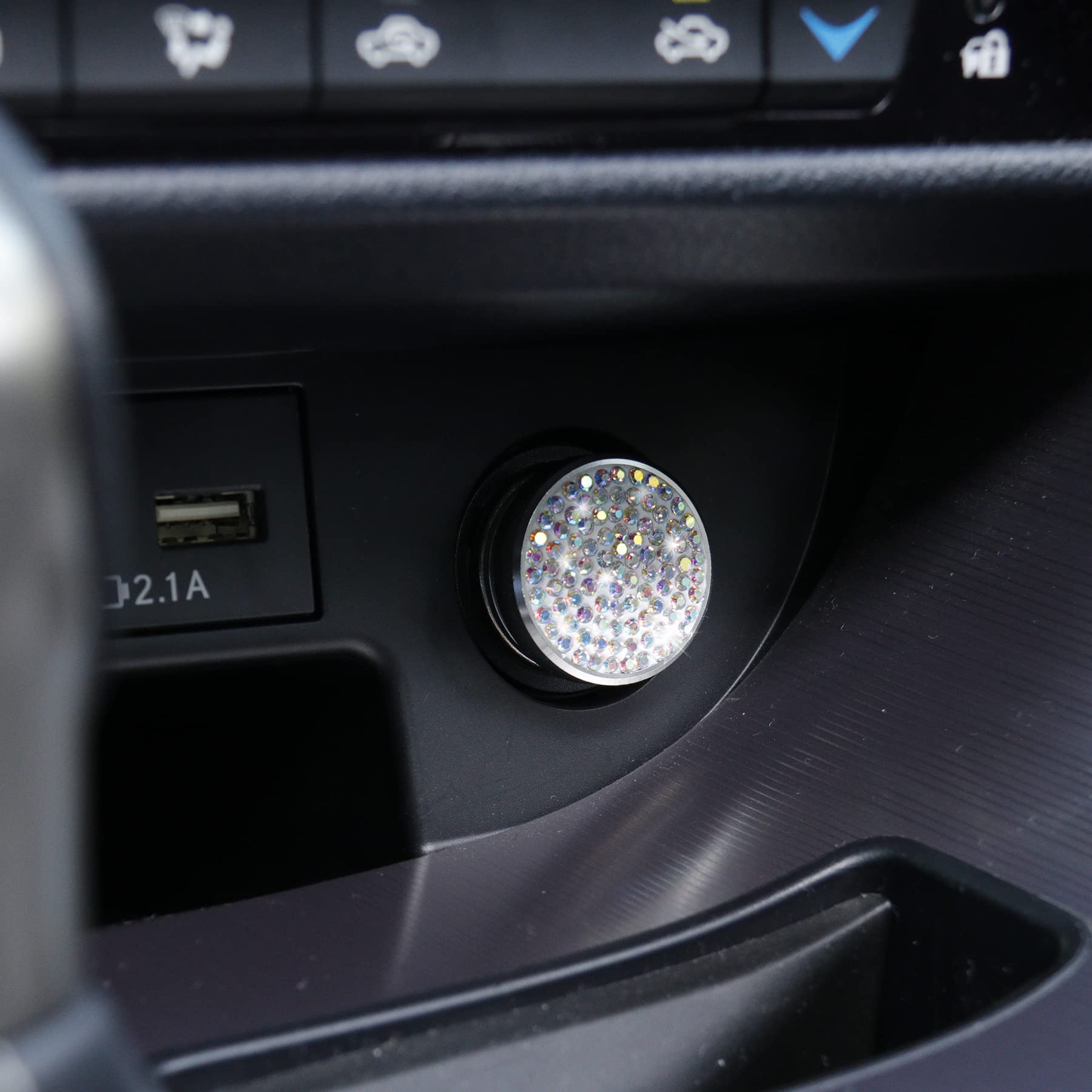 BELOMI Bouchon De Prise Allume-cigare, Bling étanche à La Poussière, Bouchon De Prise Allume-cigare De Voiture, Bouchon Anti-poussière Pour La Plupart Des Voitures, Accessoires De Voiture (jaune