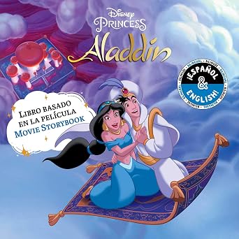 Disney Aladdin Movie Storybook / Libro basado en la pelicula English-Spanish Disney Bilingual