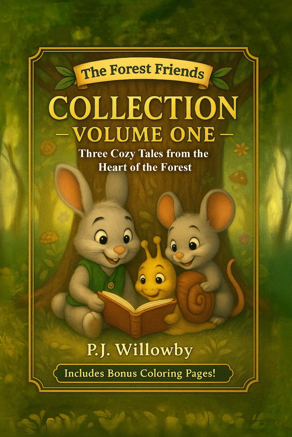 Collection - Volume One: Three Cozy Tales from the Heart of the Forest – Plus Coloring Pages & Activities – A Perfect Gift for Ages 3–7 (The Forest Friends)      Paperback – August 3, 2025