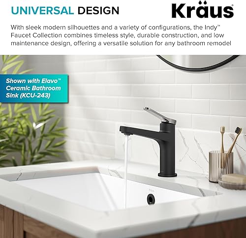 Miniatura 24 de KRAUS Indy - Grifo de baño con sensor sin contacto con caja de control y mezclador de temperatura en acero inoxidable sin manchas, KSB-10001SFS