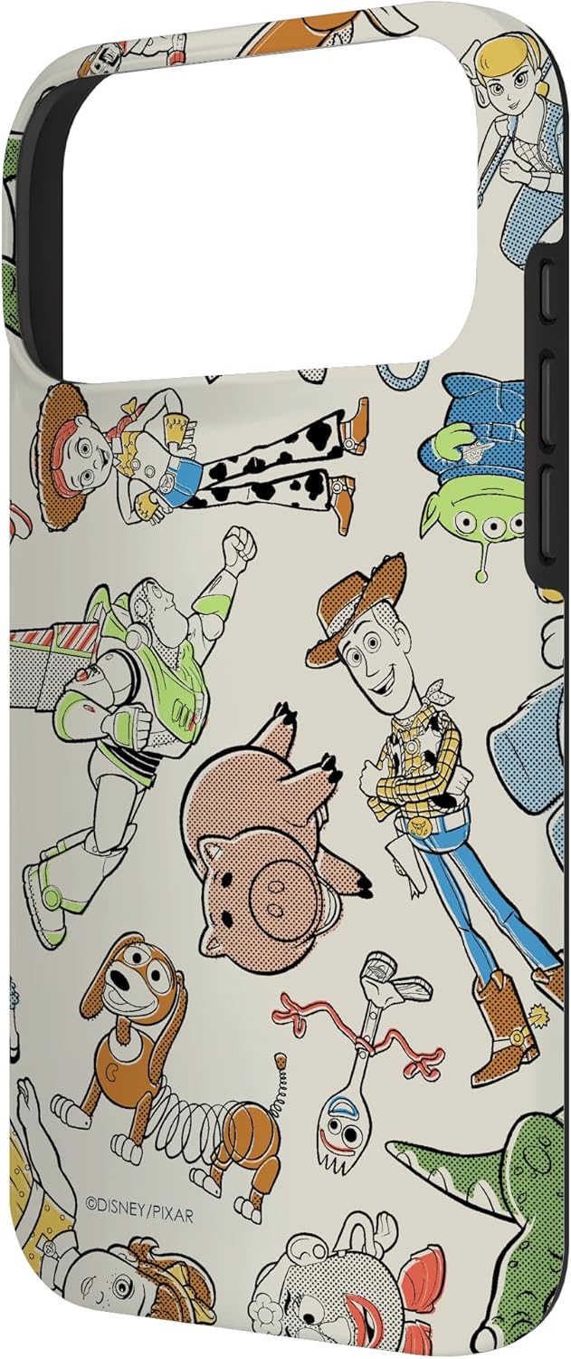 Disney and Pixar's Toy Story 4 Characters Retro Print Case for iPhone 17 Pro Max