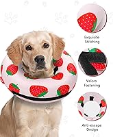 Vista 23 de MIDOG Inflatable Dog Cone Alternative for After Surgery - Soft Protective Donut Collar Prevents Licking, Comfortable Recovery E-Collar Alternative