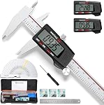 Housolution Digital Caliper 12 Inch, Caliper Measuring Tool with Large LCD Screen, Inch/MM, 4 Measuring Ways, Auto-Off, Stainless Steel
