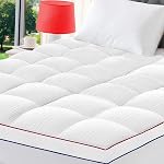 Matelas extra épais Topper Queen Taille hiver chaud Matelas Pad Cover 800GSM 400 TC Matelas Protecteur Oreiller respirant Top 8-21 pouces Elastic Deep Pocket - Surrempli avec Alternative de descente(60"x80")