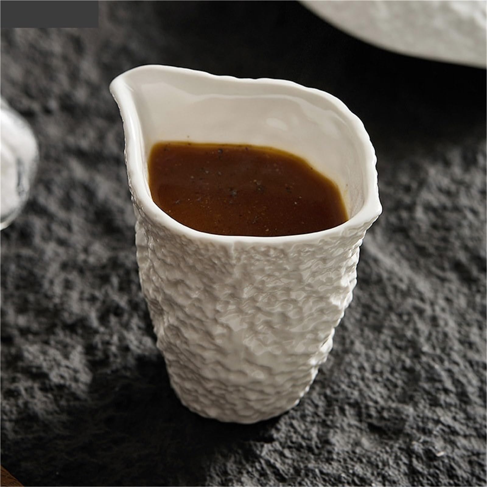 Jarra cerámica for leche restaurante, taza de salsa Gourmet, café, Latte, flor, jarra, accesorios blanco el hogar, 2 uds., 200ml Para Espumar