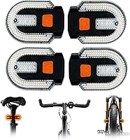 Vista 1 de Luz trasera de bicicleta con señal de giro, luz trasera para bicicleta, control remoto inalámbrico, recargable por USB, 5 modos, luces traseras