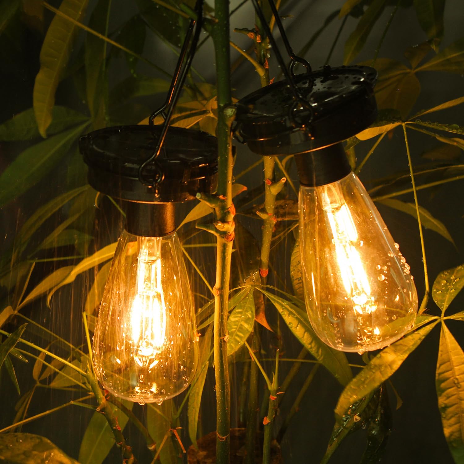 2 Pack Replacement Solar Light Tops,3.23in Solar Hanging Lantern Replacement Parts Outdoor Light Bulbs ,Small Waterproof Lantern for Outside Garden Patio Decor,DIY Gifts