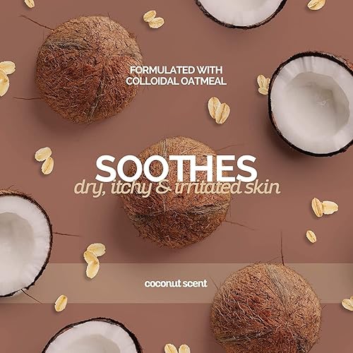 Miniatura 4 de Bark2Basics Acondicionador de avena para perros, 16 onzas Avena coloidal natural, hidratante, alivia la picazón en la piel seca, elimina la