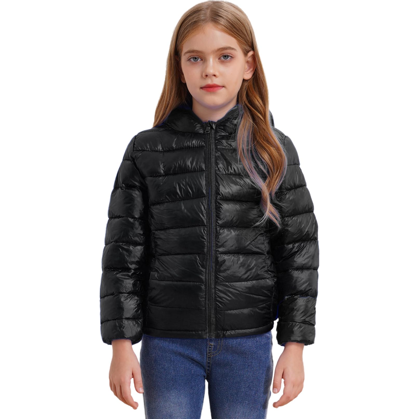 TiaoBug Bambino Giacche con Cappuccio Invernale Piumino Cappotto Manica lunga Tuta da Neve Leggero Snowsuit Outwear Jacket Giacca Capispalla Giubbotto Vestiti Caldi Spessi