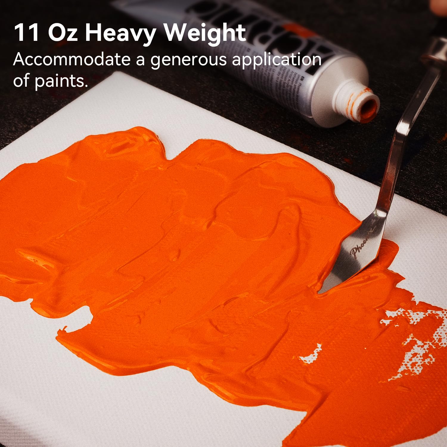 PHOENIX Künstler-Leinwand, 15,2 x 20,3 cm, 6 Stück, kleine gespannte Leinwände zum Malen, 1,9 cm Profil, 100 % Baumwolle, 325 ml, Gesso grundiert, weiß, blanko, professionelle Leinwand, Öl- und