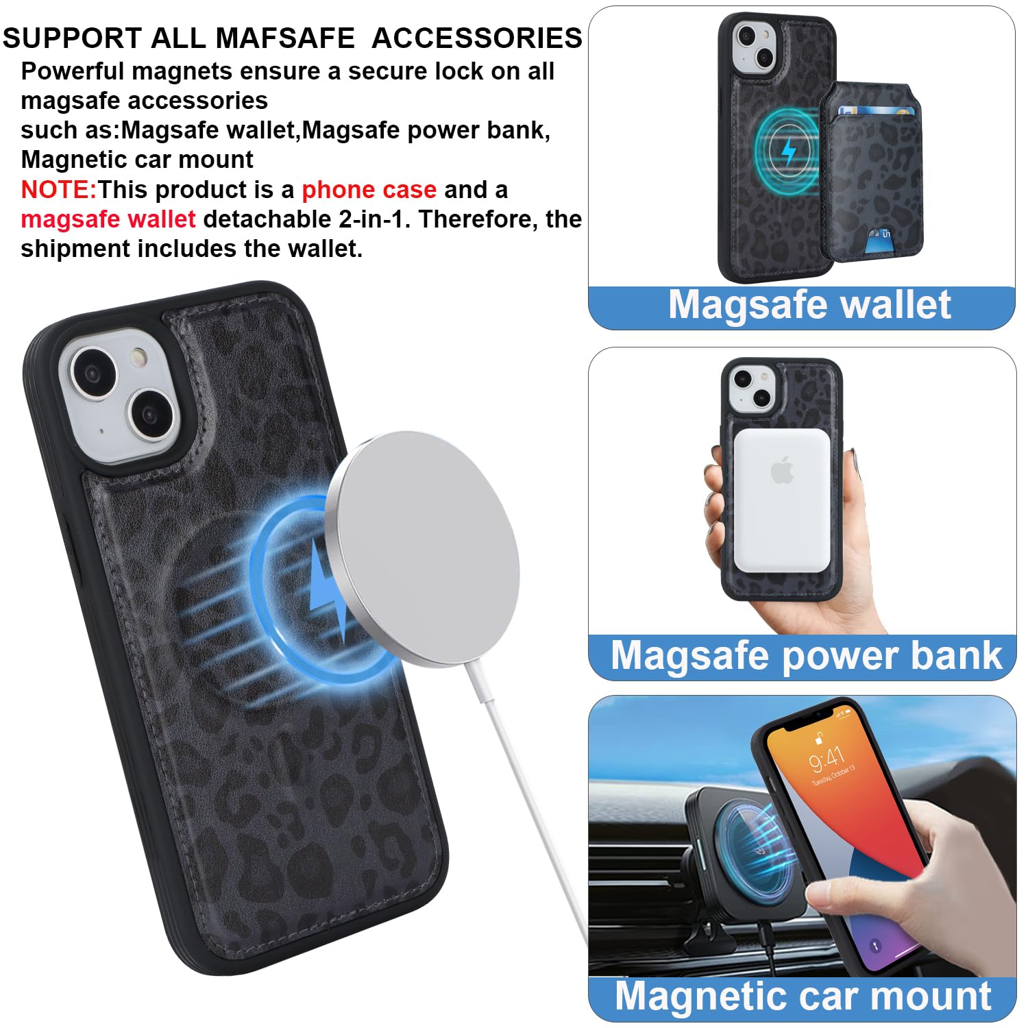 Havaya Beschermhoes voor iPhone 14, compatibel met MagSafe beschermhoes