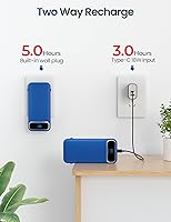 Vista 7 de 12000mAh Lightweight-Portable-Charger-Power-Bank with Built-in Cables and AC Wall Plug, PD20W USB-C Fast Charging Battery Pack, LED Display External