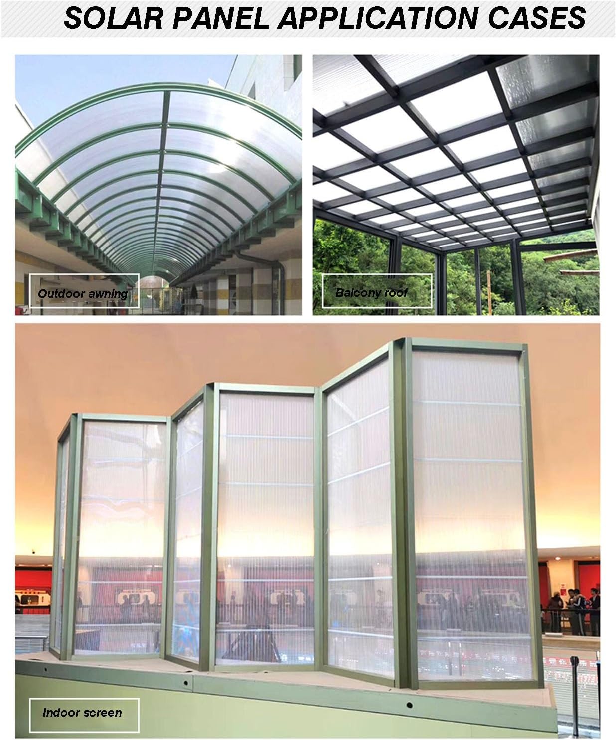 48 Sheets of Reinforced Transparent Double-Walled Polycarbonate Greenhouse Panels for Greenhouses and Plant Rack Roofs(Color2,50X50cm-6mm)