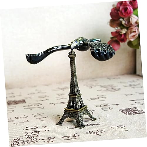 Miniatura 4 de BESPORTBLE Balance Bird - Juguete de equilibrio de gravedad de aleación de águila, modelo de torre Eiffel, bricolaje, decoración de mesa para