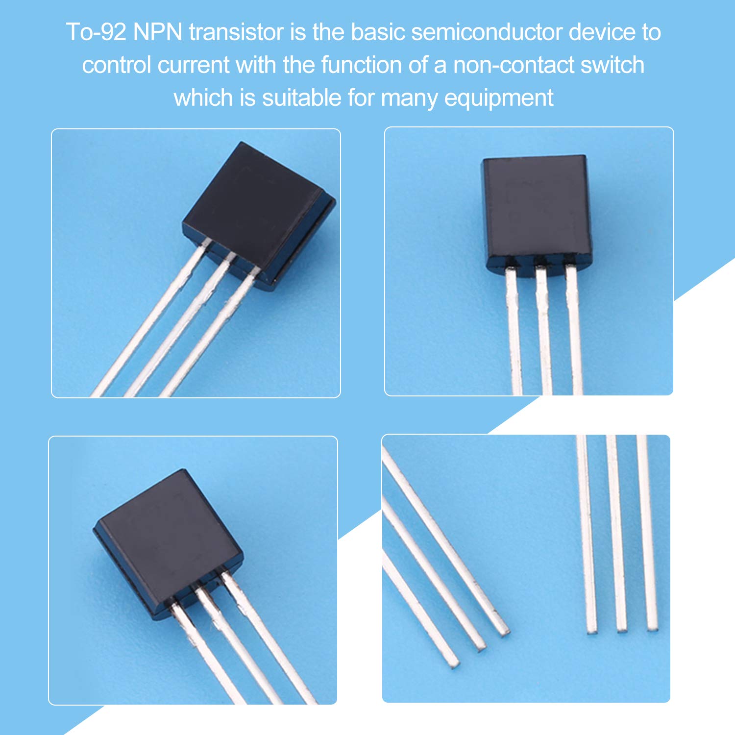 Keenso NPN Transistor, 200pcs TO92 BC327BC558 Transistors DIY Kit