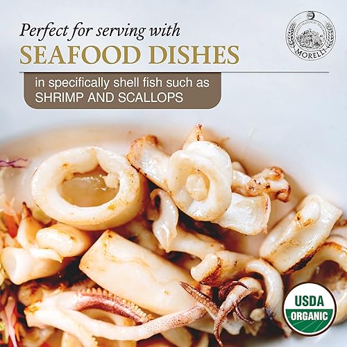 Miniatura 6 de Morelli Pasta de tinta de calamar, pasta italiana orgánica, fideos de pasta negra, sémola de trigo duro y pasta de tinta de calamar Fusilli