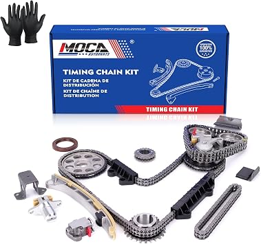 MOCA 12775-85FA0 Timing Chain Kit Compatible with 2001-2004 for Chevrolet Tracker 2.5L "H25A", 1999-2005 for Suzuki Grand Vitara 2.5L "H25A", 2005-2006 for Suzuki XL-7 2.7L "H27A"