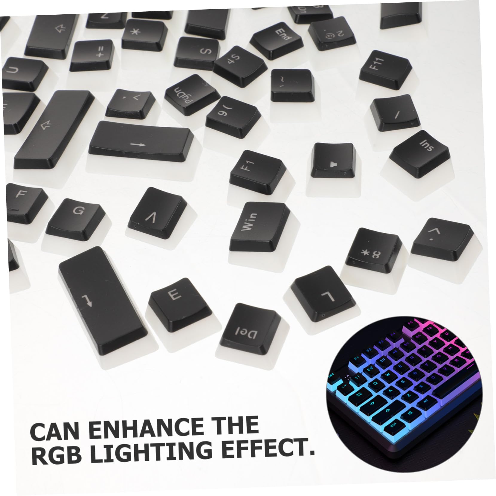 4 Set Keycap Pudding Semitrasparenti in Opaco per Tastiere Meccaniche Pc Resistenti e Adatti Appassionati di Gaming con Effetto Luce Rgb Potenziato