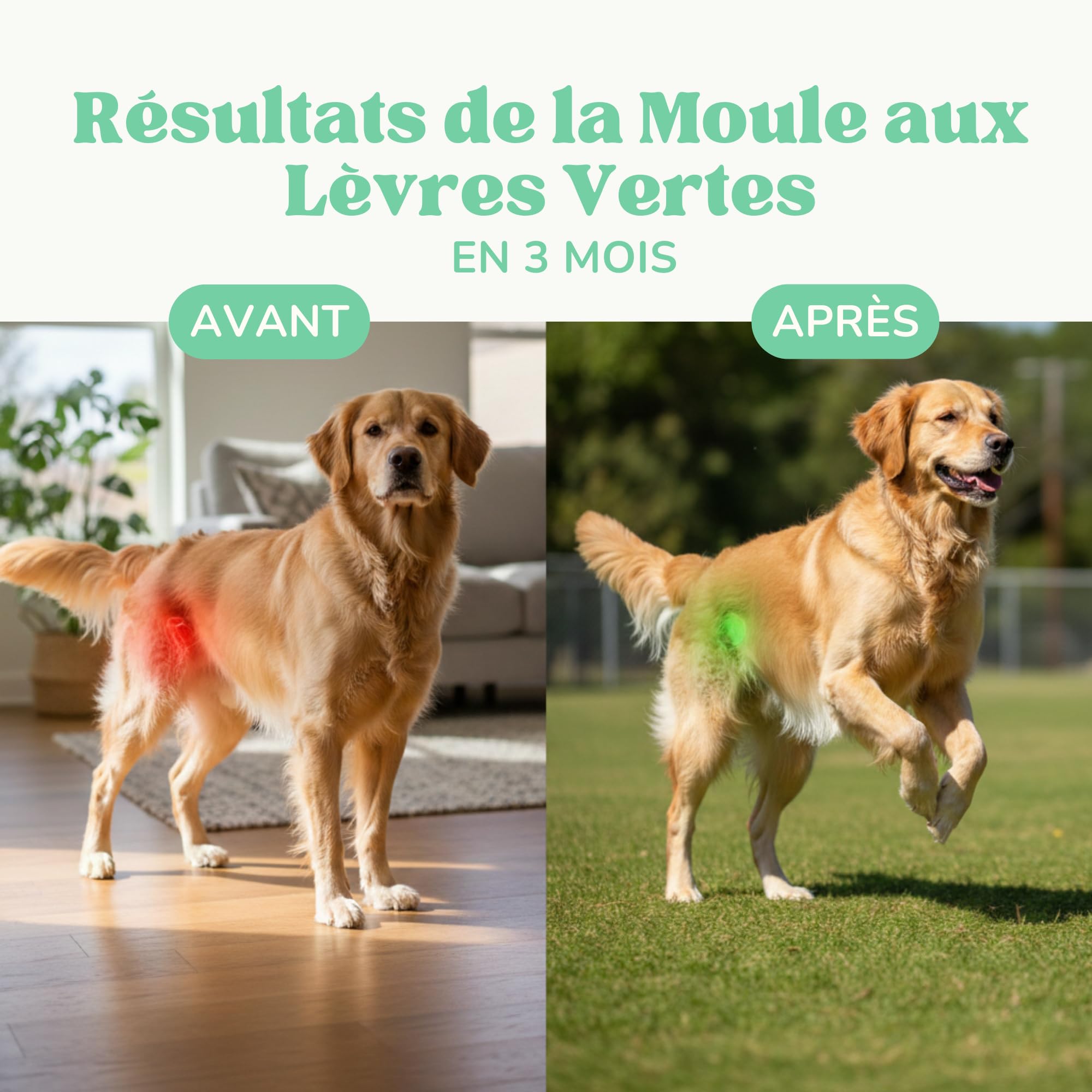 Poudre Moule Verte Chien et Chat pour Prévenir Arthrose Chien, Renforcer Articulations et Les Os avec Glucosamine et Omega 3, Complements Alimentaires Chiens pour Améliorer la Mobilité